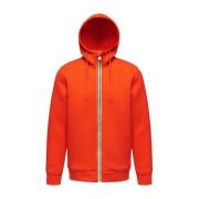 Dikke Polyester Hoodie K-Way , Orange , Heren