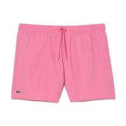 Roze Zwemshorts - Beachwear Stijl Lacoste , Pink , Heren