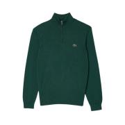 Elegante Zip-Up Sweater voor de winter Lacoste , Green , Heren