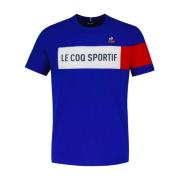 TRI Tee SS - 100% Katoenen T-shirt le coq sportif , Blue , Heren