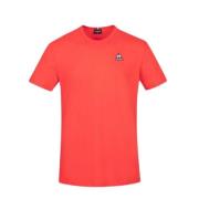 T-shirt Le Coq Sportif Essentiels le coq sportif , Red , Heren