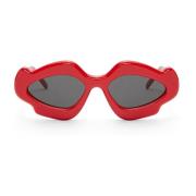 Rode zonnebril met ovale lenzen Loewe , Red , Dames
