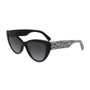 Stijlvolle zonnebril voor modebewuste vrouwen Longchamp , Black , Dame...
