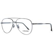 Gunmetal Aviator Optische Brillen voor Mannen Longines , Gray , Heren