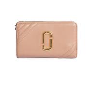 Compacte portemonnee in stoffig beige Marc Jacobs , Brown , Dames
