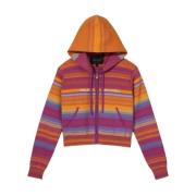 Gestreepte Sweatshirt met Ritssluiting Marc Jacobs , Multicolor , Dame...