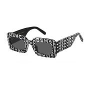 Dames Zonnebril met Micro-Strass Details Marc Jacobs , Black , Unisex