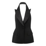 Elegant Sleeveless Top Max Mara , Black , Dames