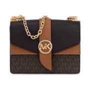 Crossbody zak Michael Kors , Brown , Dames