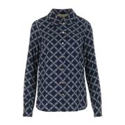 Gedrukt polyester overhemd - Stijlvol ontwerp Michael Kors , Multicolo...