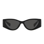 Miu Miu Mu06Ys 1Ab5S0 Zonnebril Miu Miu , Black , Dames