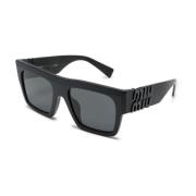 Zwarte zonnebril met originele hoes Miu Miu , Black , Dames