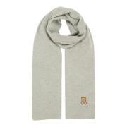 Wollen Sjaal, Blijf Warm en Elegant deze Winter Moschino , Gray , Dame...