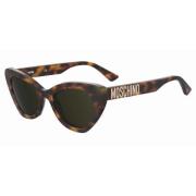 Stijlvolle zonnebril voor vrouwen Moschino , Brown , Dames