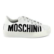 74419 Wit/Zwart Sneakers Moschino , White , Dames