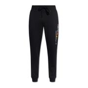 Sweatpants met logo Moschino , Black , Heren