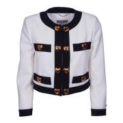 Upgrade je garderobe met deze blazer Moschino , White , Dames