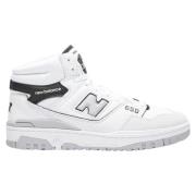 Hoge Top Leren Sneakers New Balance , White , Heren