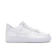 Witte Leren Sneakers Air Force 1 '07 Nike , White , Heren