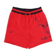 NBA Fleece Shorts Courtside Chibul Nike , Red , Heren