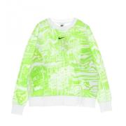Bedrukte Crewneck Sweatshirt Nike , Green , Dames