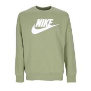 Grafische Crewneck Sweatshirt voor Mannen Nike , Green , Heren