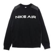 Air Crew Sweatshirt Zwart/Grijs/Wit Nike , Black , Heren
