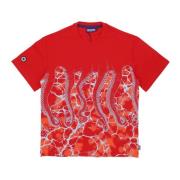 T-Shirts Octopus , Red , Heren