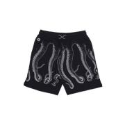 Casual shorts Octopus , Black , Heren