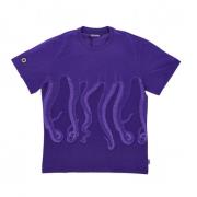 T-shirts Octopus , Purple , Heren