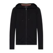 Hoodie with logo patch Paul Smith , Black , Heren