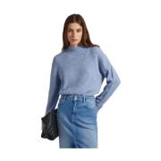 Relaxed Fit Perkins Hals Trui Pepe Jeans , Blue , Dames