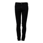 Slim-fit Jeans met MID Waist Pepe Jeans , Black , Heren