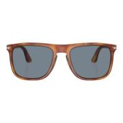 Iconische zonnebril met metalen details Persol , Brown , Heren