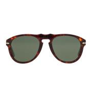 Iconische zonnebril met uniek design en technologie Persol , Brown , U...