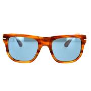 Stijlvolle zonnebril met blauwe lens Persol , Orange , Dames