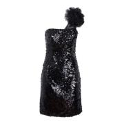 Paillettes Dress Mod. 5330 Pierre Cardin , Black , Dames