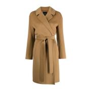Belted Coats Pinko , Brown , Dames
