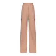 Flowing Wijde Cargo Broek Pinko , Brown , Dames