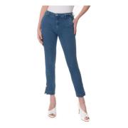 Stijlvolle Cropped Chino Jeans Liu Jo , Blue , Dames