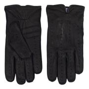 Premium Zwarte Leren Handschoenen Howard London , Black , Heren