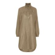 Shirt Dresses Notyz , Beige , Dames