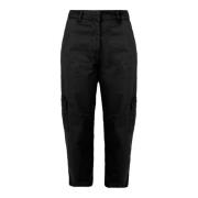 Tapered Trousers BomBoogie , Black , Dames