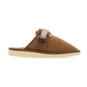 Suede Zavo Slippers voor moderne mannen Suicoke , Brown , Heren