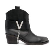 Cowboy Boots Via Roma 15 , Black , Dames