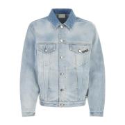 Lichtblauwe denim Paris jas Vtmnts , Blue , Heren