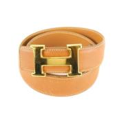 Pre-owned Leather belts Hermès Vintage , Brown , Dames