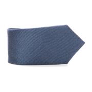 Zijden stropdas met tegel microprint Canali , Blue , Heren