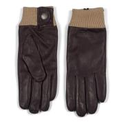 Dames Leren Handschoenen in Donkerbruin Premium Kwaliteit Howard Londo...