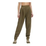 Taps toelopende broek Federica Tosi , Green , Dames